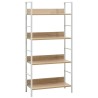 vidaXL Libreria a 4 Ripiani Rovere 60x27,6x124,5 cm in Truciolato