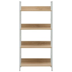 vidaXL Libreria a 4 Ripiani Rovere 60x27,6x124,5 cm in Truciolato