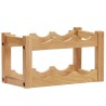 vidaXL Cantinetta per 6 Bottiglie 37x21x21 cm Legno Massello di Rovere