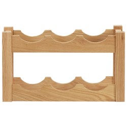 vidaXL Cantinetta per 6 Bottiglie 37x21x21 cm Legno Massello di Rovere