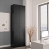    Armadio per Ufficio Nero 60x32x190 cm in Truciolato