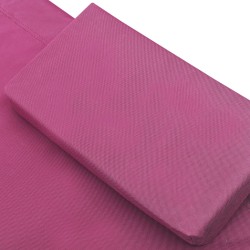 vidaXL Lettino Prendisole con Baldacchino e Cuscini Rosa