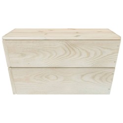 vidaXL Tavolo da Giardino 60x60x30 cm in Legno di Abete Impregnato