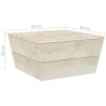 vidaXL Tavolo da Giardino 60x60x30 cm in Legno di Abete Impregnato