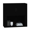    Mobile a Parete Nero 80x33x80 cm in Legno Ingegnerizzato