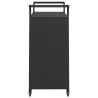 vidaXL Carrello da Bar con Cassetto Nero 100x45x97 cm in Polyrattan