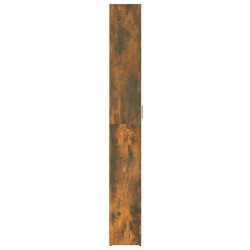    Armadio da Corridoio Rovere Fumo 55x25x189 cm Legno ingegnerizzato