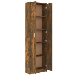    Armadio da Corridoio Rovere Fumo 55x25x189 cm Legno ingegnerizzato