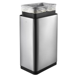 EKO Pattumiera con Sensore Mirage 45 L Argento Opaco