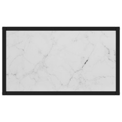 vidaXL Tavolo Consolle Bianco 60x35x75 cm in Vetro Temperato