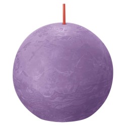 Bolsius Candele Rustiche a Sfera Shine 6 pz 76x71 mm Viola Vibrante