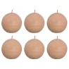 Bolsius Candele Rustiche a Sfera Shine 6 pz 76x71 mm Rosa Nebbia