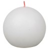 Bolsius Candele Rustiche a Sfera Shine 6 pz 76x71 mm Bianco Nuvola