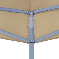    Tetto per Tendone per Feste 2x2 m Beige 270 g/m²