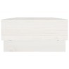 Supporto per Monitor Bianco 60x27x14 cm Legno Massello di Pino