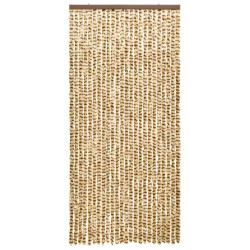    Zanzariera Beige e Marrone 100x220 cm Ciniglia