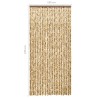    Zanzariera Beige e Marrone 100x220 cm Ciniglia