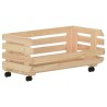 vidaXL Carrello Portaverdure 77x30x80 cm in Legno Massello di Pino