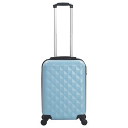 vidaXL Trolley a Custodia Rigida Blu ABS