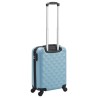 vidaXL Trolley a Custodia Rigida Blu ABS