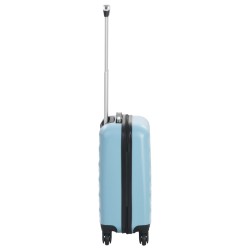 vidaXL Trolley a Custodia Rigida Blu ABS