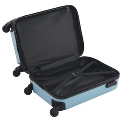 vidaXL Trolley a Custodia Rigida Blu ABS