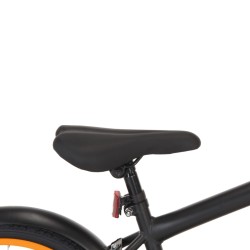 vidaXL Bici per Bambini con Trasportino Frontale 20'' Nero e Arancione 