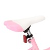 vidaXL Bici per Bambini con Trasportino Frontale 18'' Rosa e Nera 