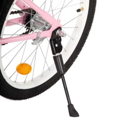 vidaXL Bici per Bambini con Trasportino Frontale 18'' Rosa e Nera 