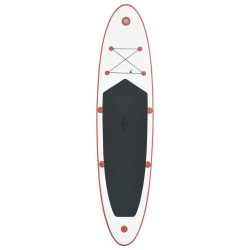 vidaXL Set Tavola da SUP e Surf Gonfiabile Rosso e Bianco