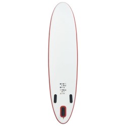 vidaXL Set Tavola da SUP e Surf Gonfiabile Rosso e Bianco