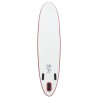 vidaXL Set Tavola da SUP e Surf Gonfiabile Rosso e Bianco