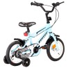 vidaXL Bici per Bambini 12 Pollici Nera e Blu