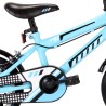 vidaXL Bici per Bambini 12 Pollici Nera e Blu