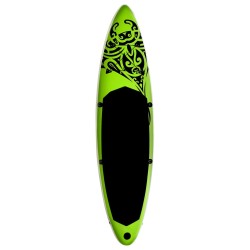 vidaXL Set Tavola Gonfiabile da SUP 366x76x15 cm Verde