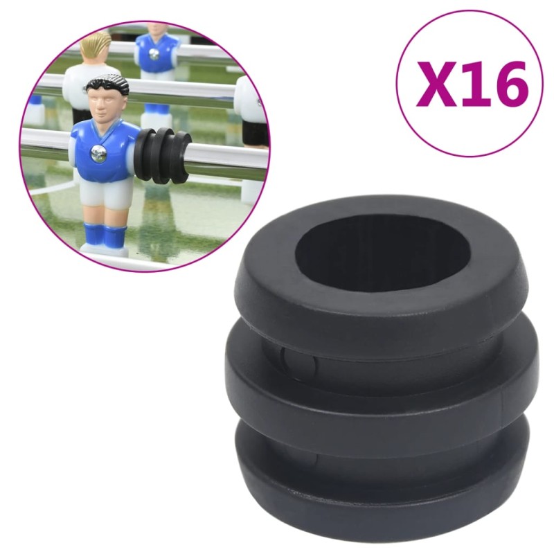 vidaXL Tappi per Asta da Calcio Balilla per Aste da 15,9/16 mm 16 pz