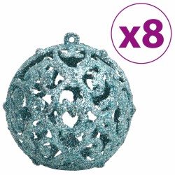 vidaXL Palline di Natale 100 pz Turchesi 3 / 4 / 6 cm