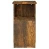    Tavolino da Salotto Rovere Fumo 36x30x56cm Legno ingegnerizzato