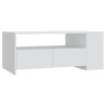    Tavolino da Salotto Bianco 102x55x42 cm Legno Legno ingegnerizzato