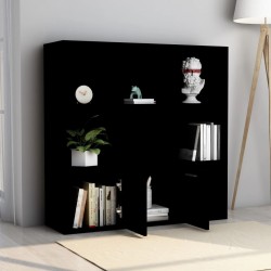    Libreria Nera 98x30x98 cm in Truciolato