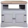    Tavolo Console in Pino Messicano Corona Grigio 80x43x78 cm