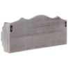    Appendiabiti a Muro Grigio 50x10x23 cm in Legno