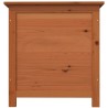    Scatola Cuscini Esterno Marrone 50x50x56cm Legno Massello Abete