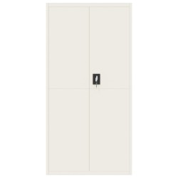 vidaXL Armadio Classificatore Bianco 90x40x180 cm in Acciaio