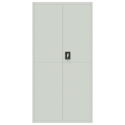 vidaXL Armadio Classificatore Grigio Chiaro 90x40x180 cm in Acciaio