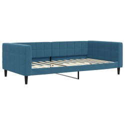 vidaXL Letto da Giorno Blu 100x200 cm in Velluto