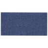 Pannelli Murali 12 pz Blu 30x15 cm Tessuto 0,54 m²