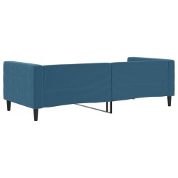 vidaXL Letto da Giorno Blu 90x200 cm in Velluto