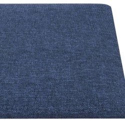 Pannelli Murali 12 pz Blu 30x15 cm Tessuto 0,54 m²