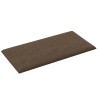 Pannelli Murali 12 pz Marrone 30x15 cm Tessuto 0,54 m²